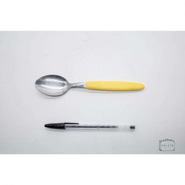 COLHER DE SOPA CABO AMARELO