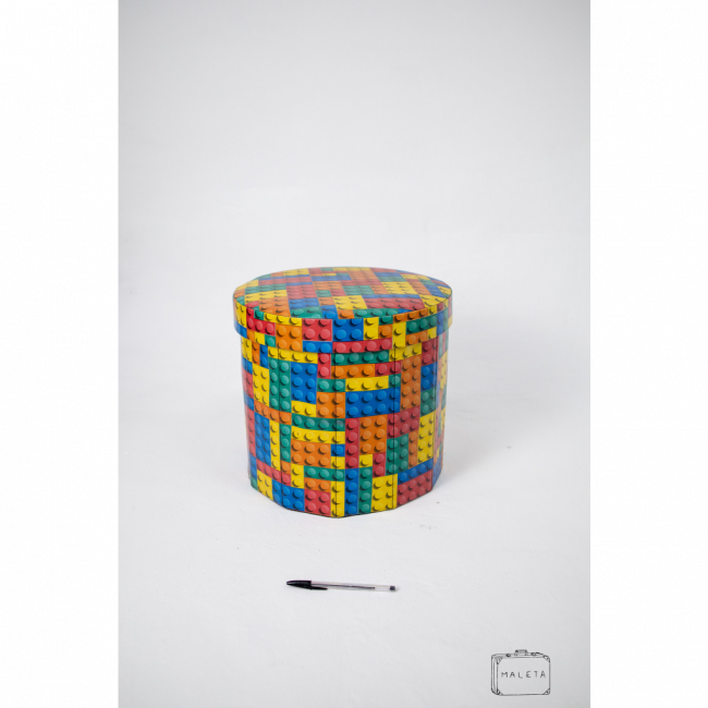 CAIXA ORGANIZADORA PEÇAS LEGO COLORIDA