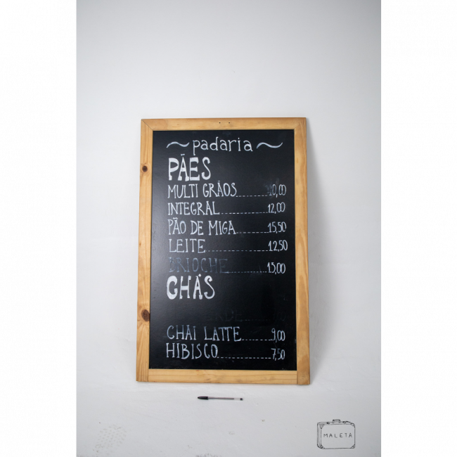 PLACA DE GIZ PADARIA