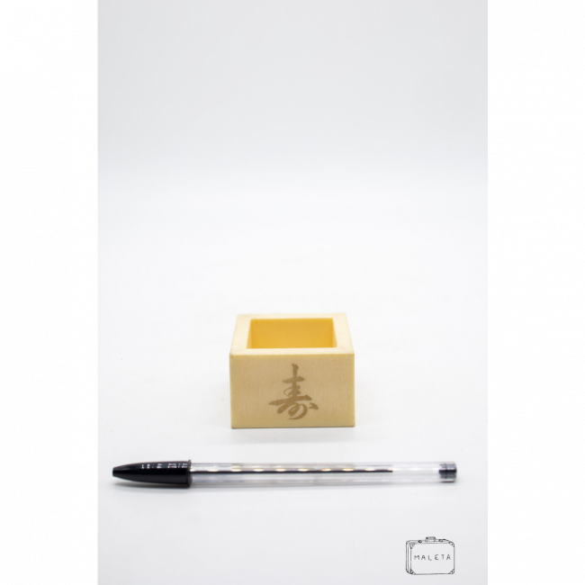 COPO QUADRADO JAPONÊS AMARELO - PEQUENO