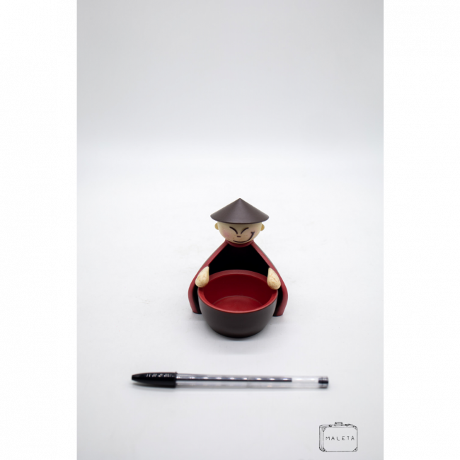 JAPONÊS COM BOWL PARA SHOYO PRETO E VERMELHO