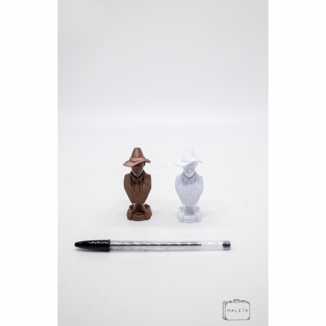 BUSTO SANTOS DUMONT (BRANCO E COBRE)