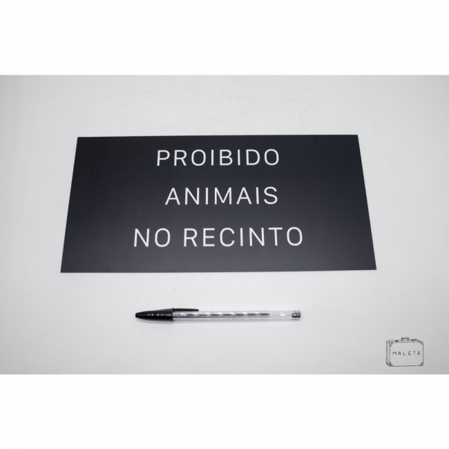 PLACA PVC PRETA \