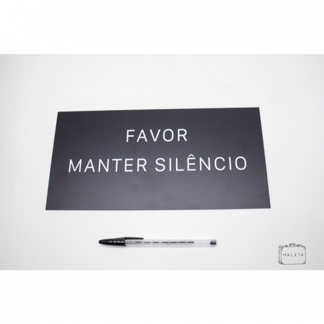 PLACA PVC PRETA \