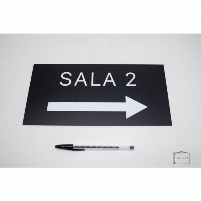 PLACA PVC PRETA \