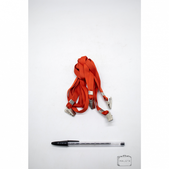 CORDÃO PARA CRACHÁ VERMELHO