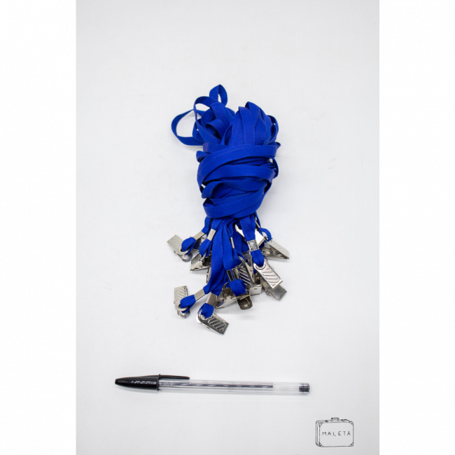 CORDÃO PARA CRACHÁ AZUL ROYAL