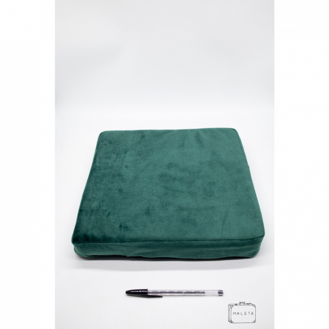 ALMOFADA SUEDE QUADRADA VERDE BANDEIRA