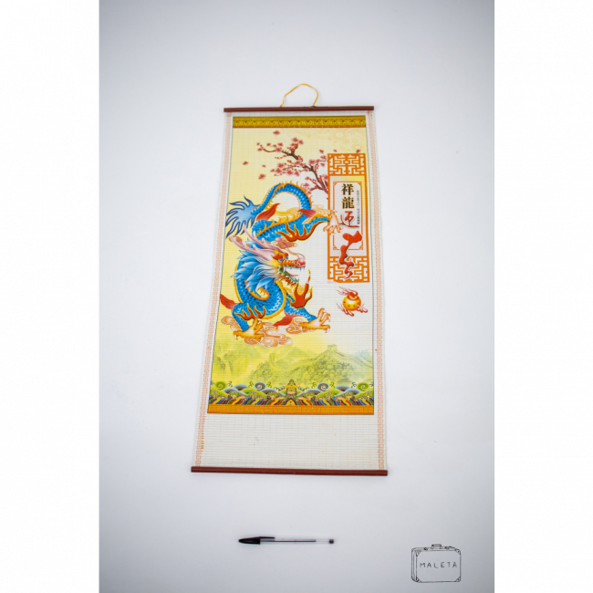 PERGAMINHO DRAGÃO AZUL - 32X76