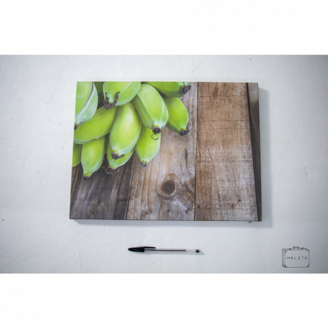 TELA BANANA VERDE - 40X30