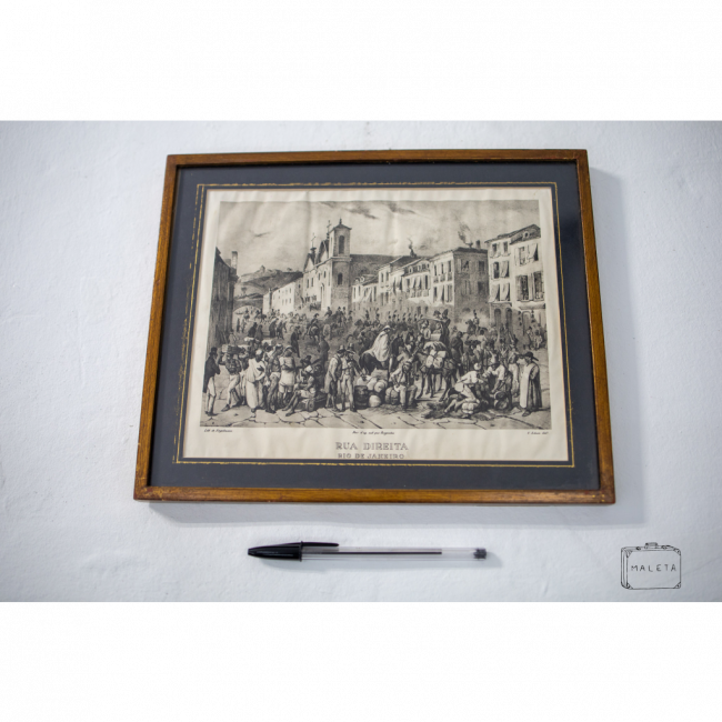 QUADRO RUA DIREITA RIO DE JANEIRO - 34X24