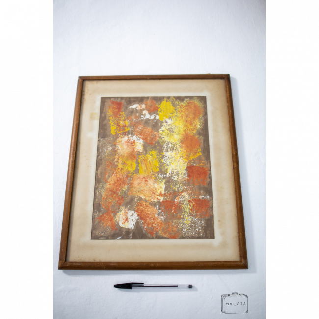 QUADRO PINCELADAS COLORIDAS - 37X45 - DP