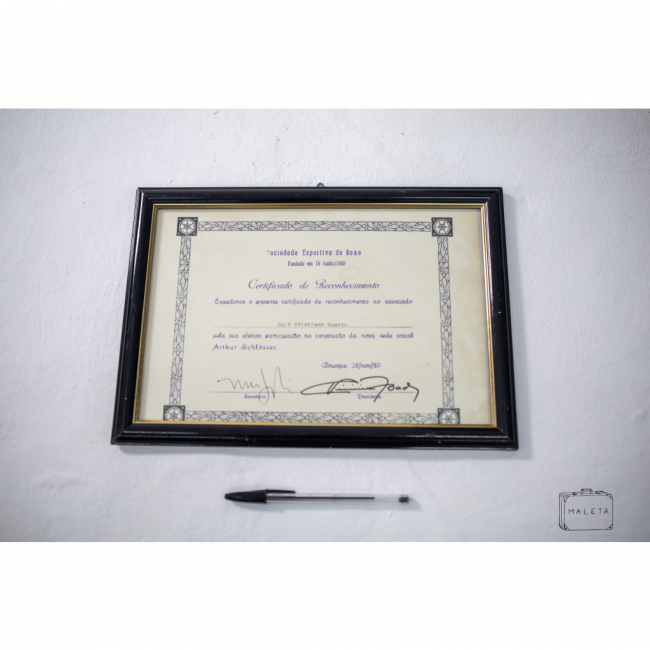 QUADRO CERTIFICADO DE RECONHECIMENTO - 34X24