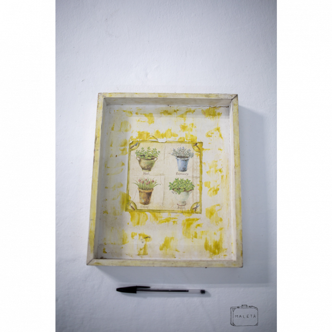 QUADRO VASOS DE PLANTAS - 25X30