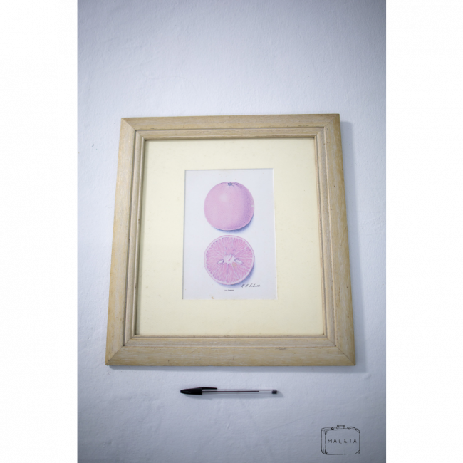 QUADRO LARANJA - 39X43