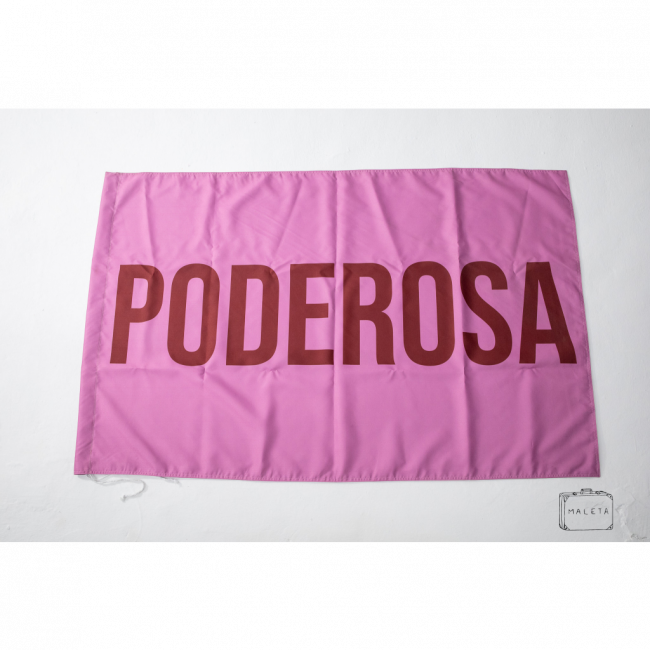 BANDEIRA ROSA PODEROSA - 140X90