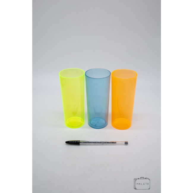 COPO ACRÍLICO CRISTAL NEON PEQUENO - LS