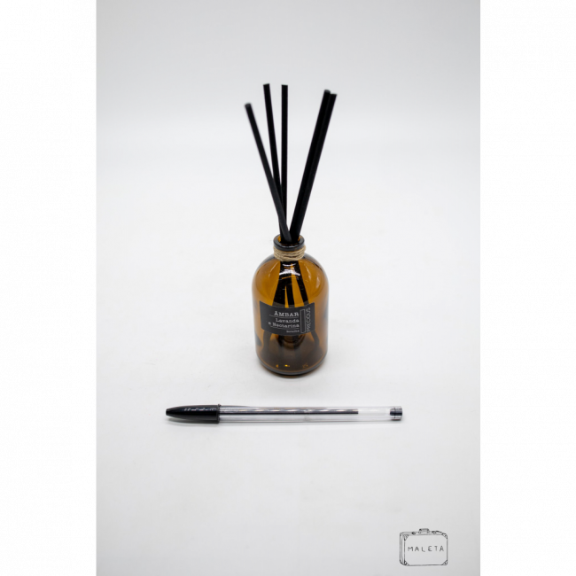 DIFUSOR DE AMBIENTE VIDRO MARROM - LS