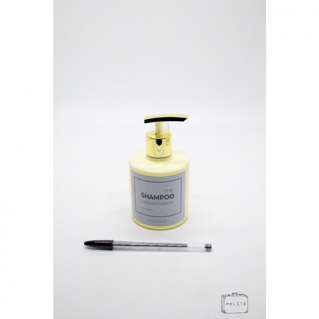 PORTA SHAMPOO COM PUMPY AMARELO - LS