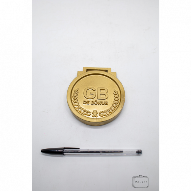 MEDALHA REDONDA DOURADA