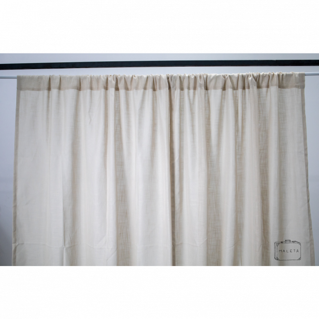 CORTINA LINHO AREIA - 1,45X1,95