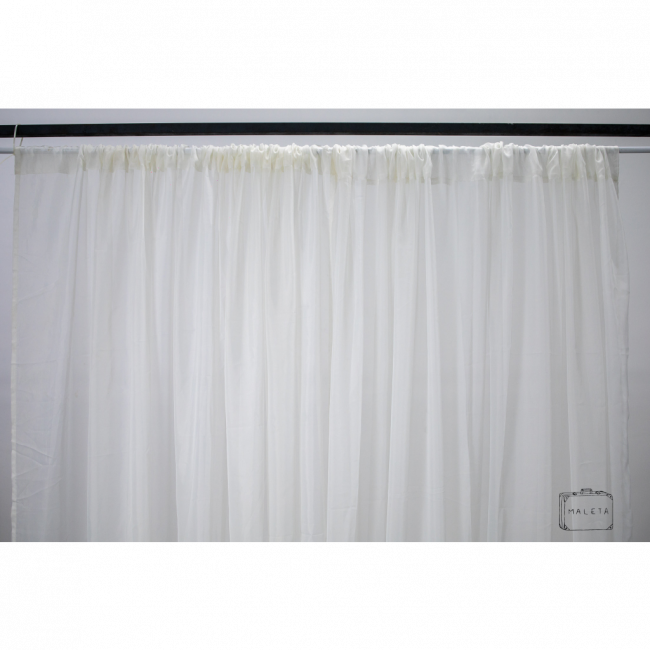 CORTINA VOIL CREME - 2,90X3,00