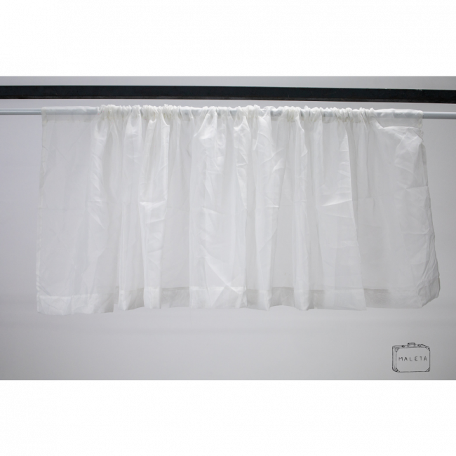 CORTINA VOIL BRANCO - 3,00X0,55