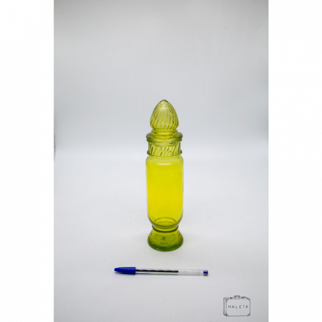 DECANTER VIDRO AMARELO