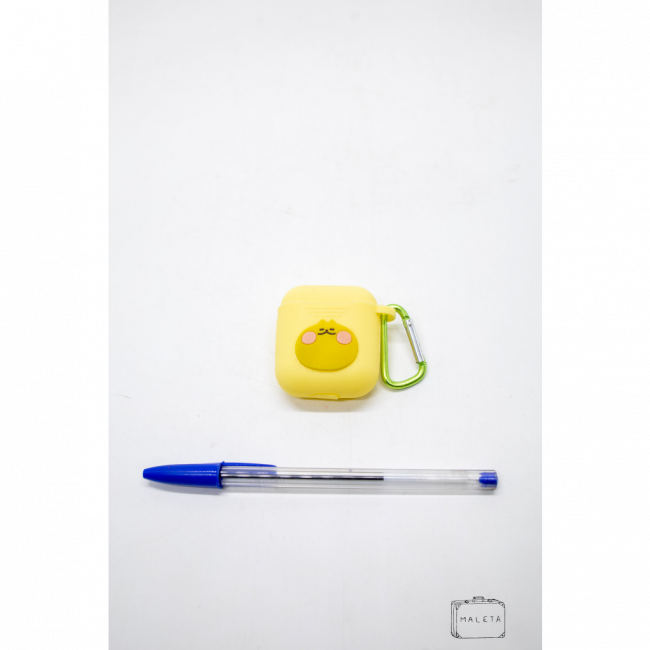CASE SILICONE AMARELA PARA AIRPODS