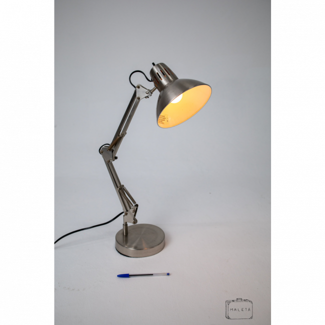 LUMINÁRIA DE MESA PIXAR ARTICULADA PRATA