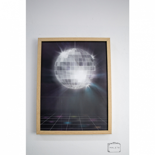 QUADRO GLOBO ESPELHADO - 32X42