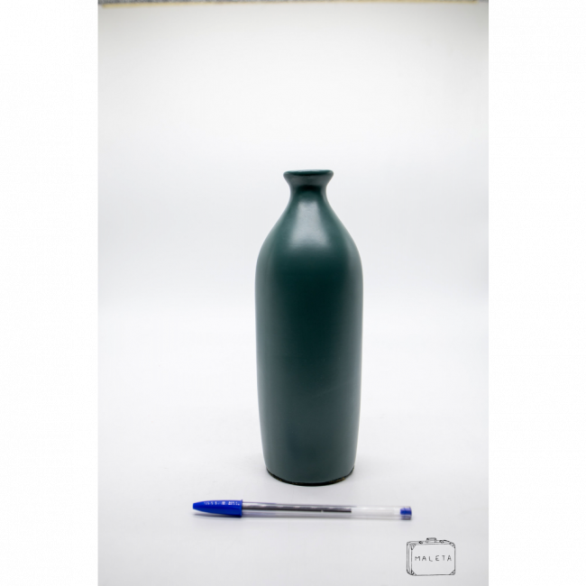 VASO CERÂMICA VERDE MUSGO