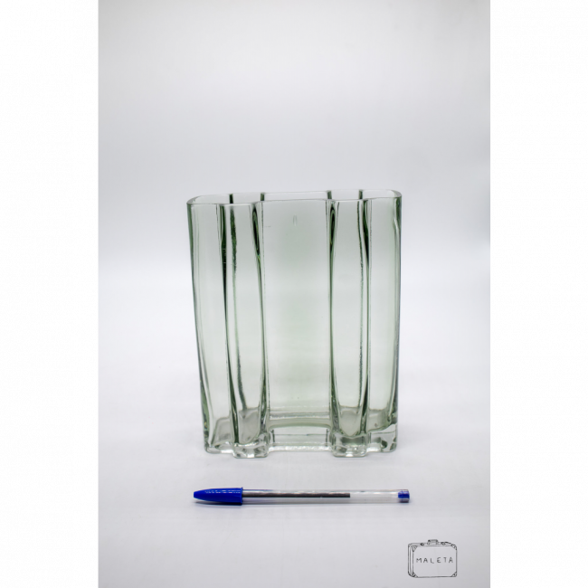 VASO VIDRO ESVERDEADO