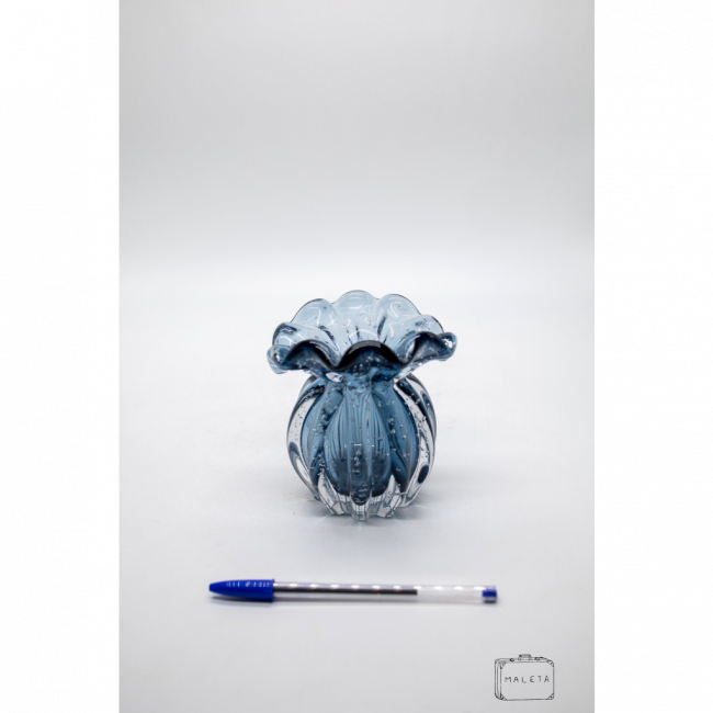 VASO MURANO AZUL PEQUENO