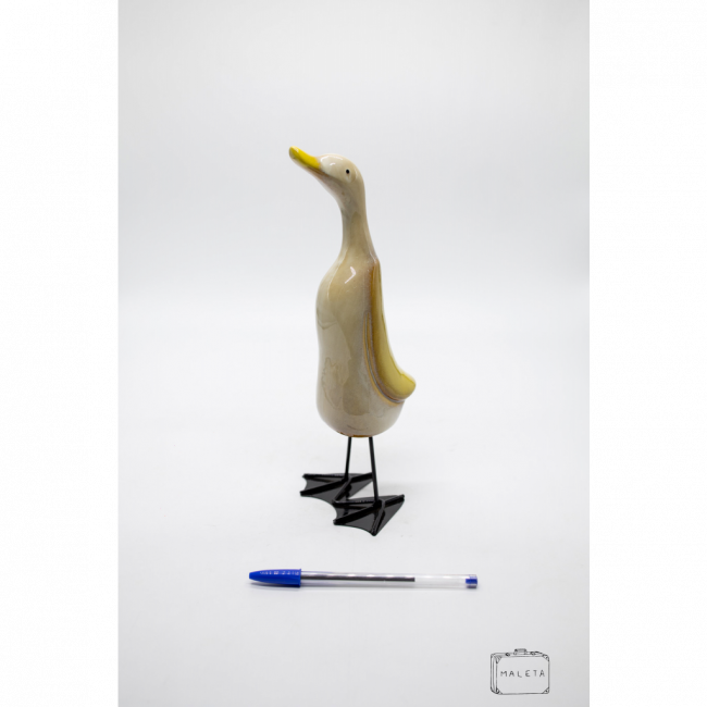 PATO CERÂMICA AMARELO GRANDE