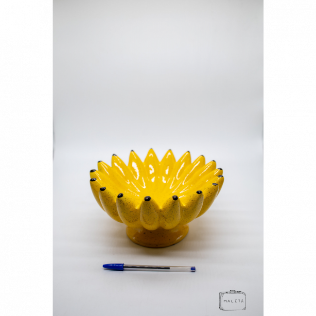 FRUTEIRA CERÂMICA BANANAS COM BASE