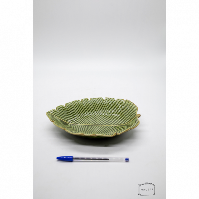 BOWL CERÂMICA FOLHA VERDE