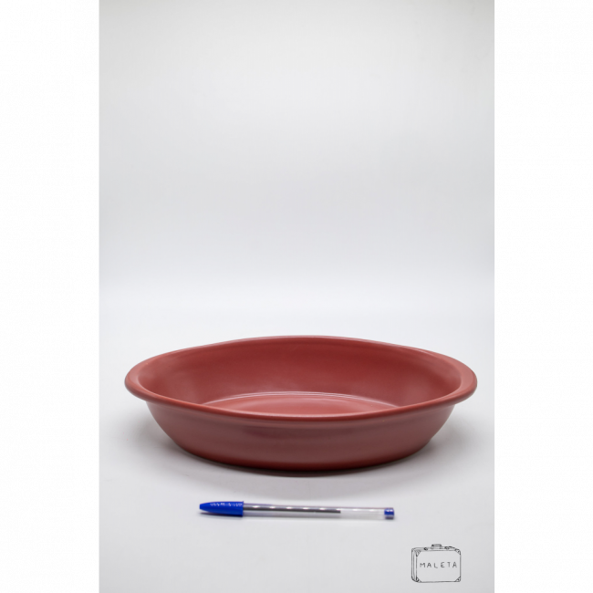 TRAVESSA OVAL CERÂMICA GOIABA – MÉDIO