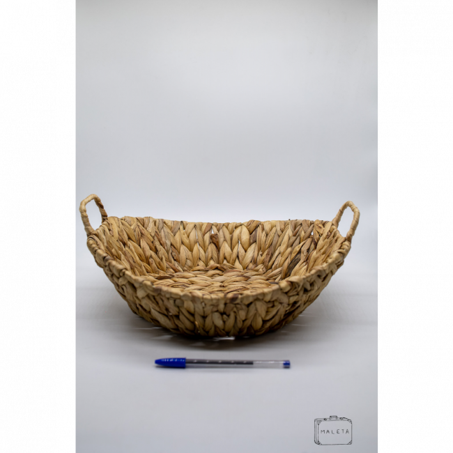 CESTO PALHA ORGÂNICO COM ALÇA – GRANDE