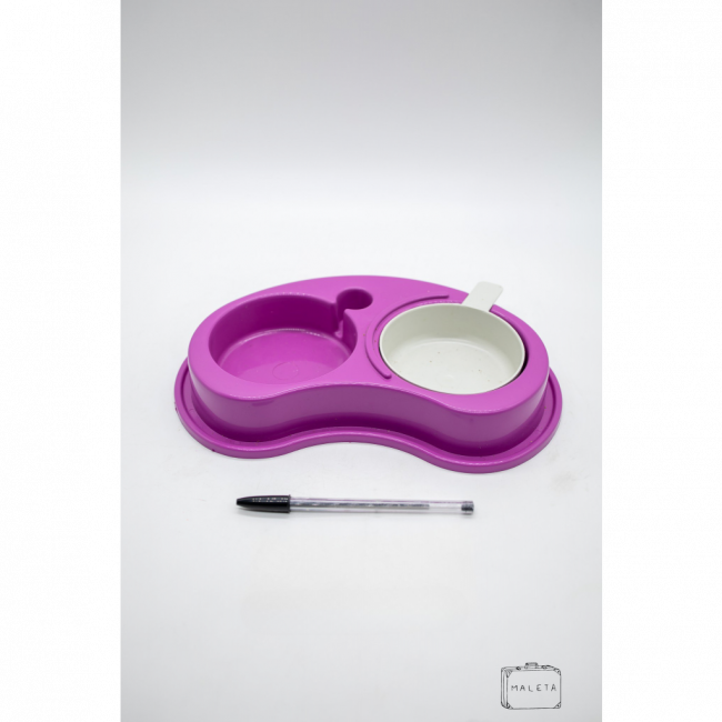 COMEDOURO E BEBEDOURO PARA PET ROXO – LS
