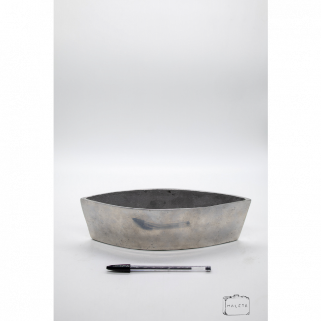 CANOA DECORATIVA METAL PRATA