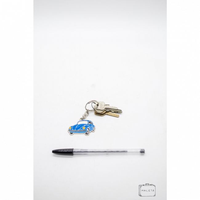 MOLHO DE CHAVE COM CHAVEIRO FUSQUINHA AZUL