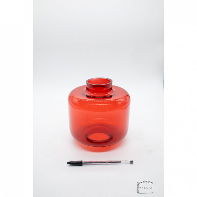 VIDRO DECORATIVO VERMELHO – MÉDIO