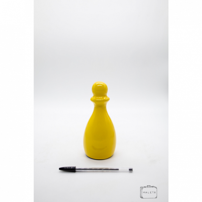 PINO BOLICHE CERÂMICA AMARELO