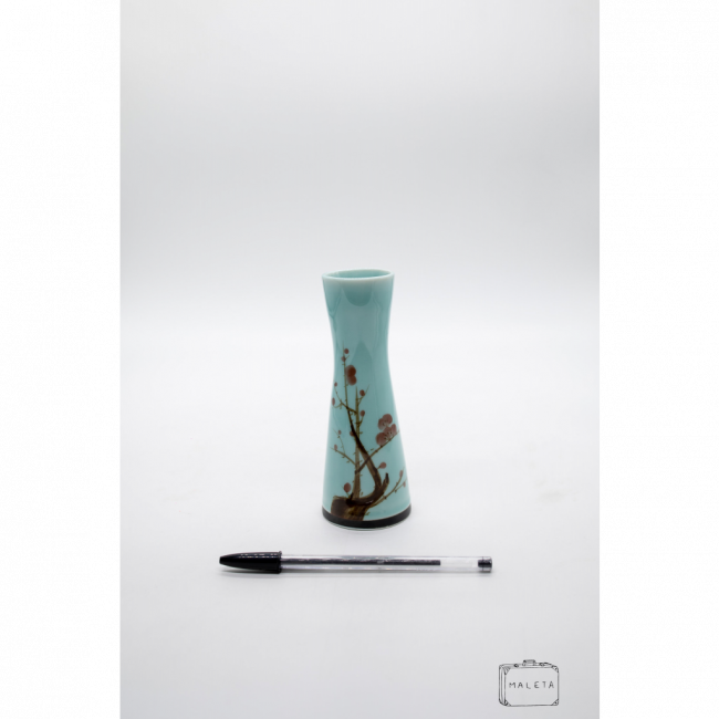 VASO CERÂMICA CONE VERDE MENTA