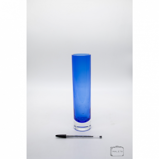VASO VIDRO COPO AZUL ROYAL