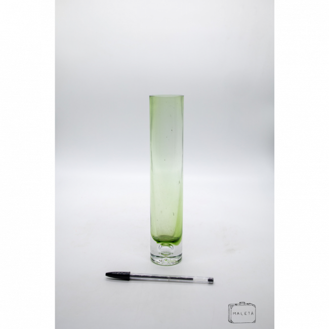 VASO VIDRO FINO VERDE