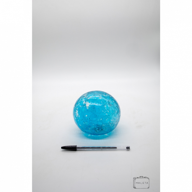 BOLA VIDRO DECORAÇÃO AZUL