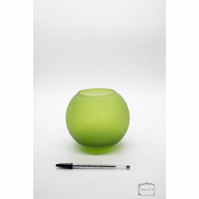 VASO BOLINHA VERDE JATEADA