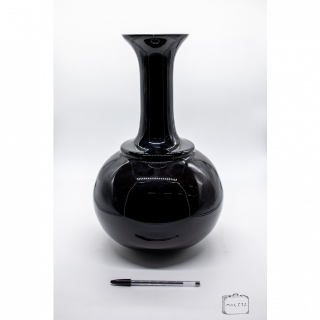VASO VIDRO PRETO – GRANDE